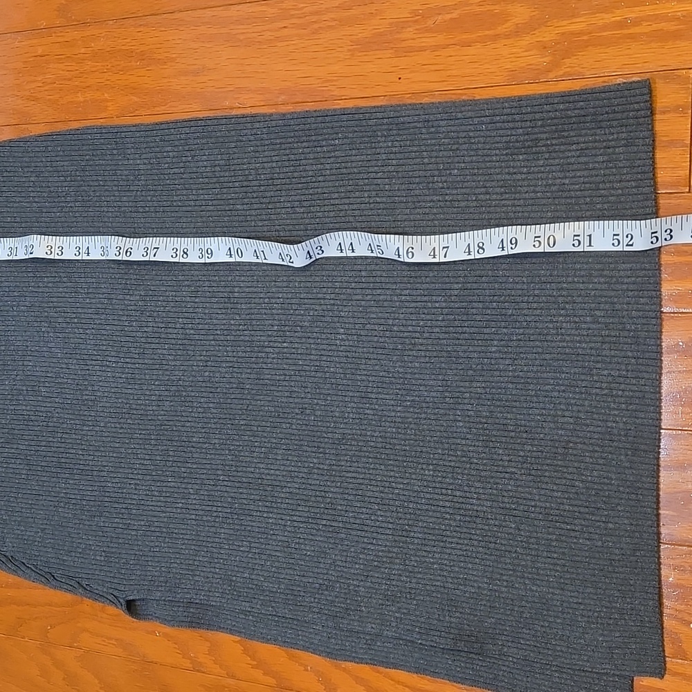 Astr Charcoal Long Sleeve Ribbed Knit Dress Size XL Like NWOT - Picture 6 of 10